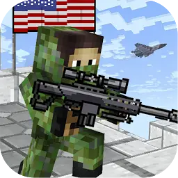 American Block Sniper Survival MOD APK 1.142 (God Mode, Dumb Enemy)
