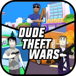 Dude Theft Wars MOD APK 0.9.0.9d2 (God Mode, Unlimited Money, Ammo)
